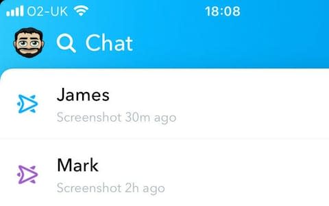 Snapchat screen record iOS 11 - Credit: Telegraph