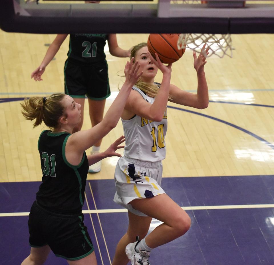 Avery Hinson is making the most of her senior season for the Nevada girls basketball team. The 5-foot, 10-inch forward has become a defensive stopper and reliable offensive weapon for the Cubs.
