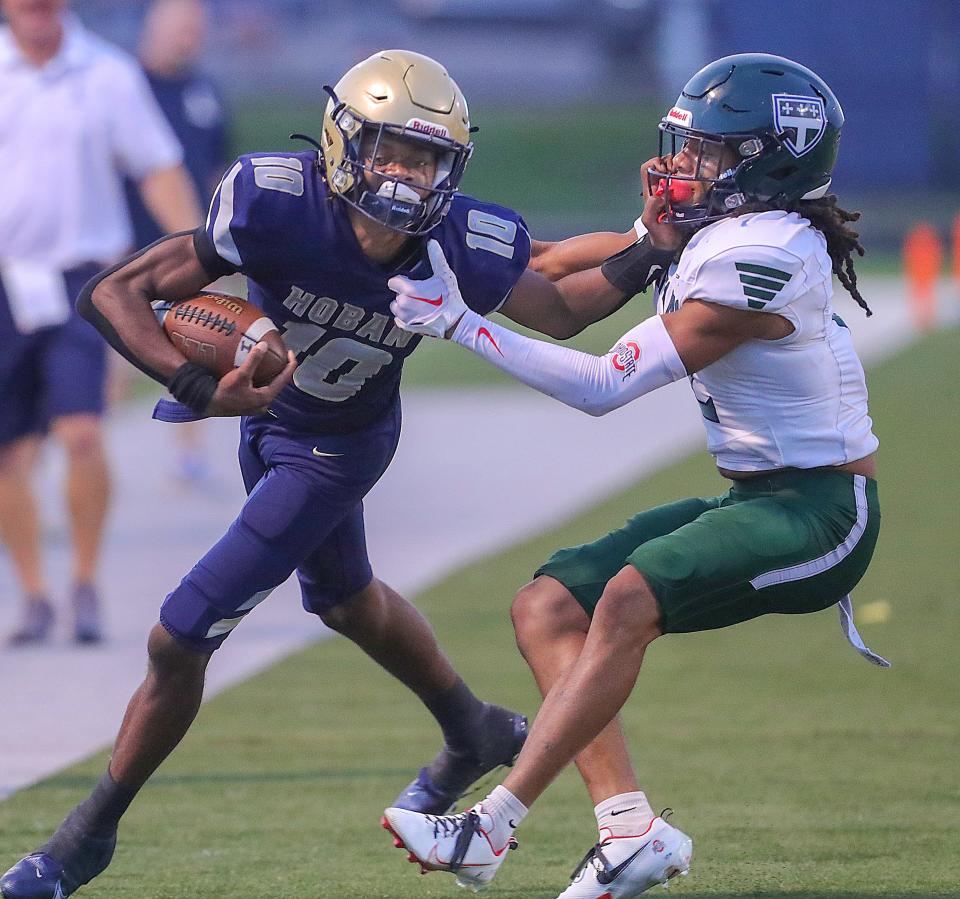 In just 10 games, Tylan Boykin has gone from a defensive back who plays quarterback to a solid signal caller for Hoban.