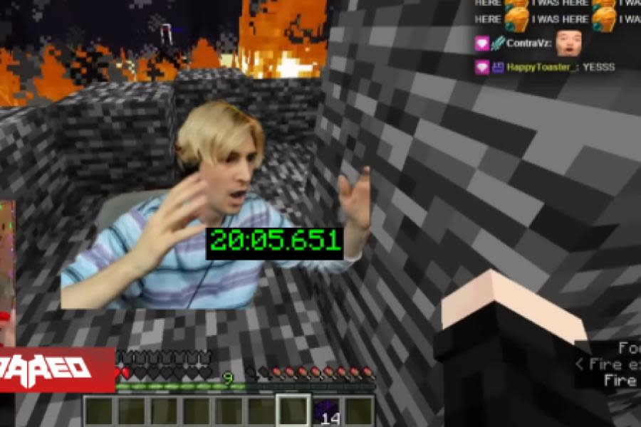 Nuevo récord mundial de speedrun de Minecraft: El Streamer xQc recupera con emoción el récord mundial y dice que "han sido 2 años de maldita #$%#$"