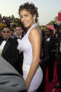 <p>Halle Berry looked positively radiant in a light purple, beaded number in 2001. In 2002, she'd go on to be the first Black woman to win Best Actress at the Oscars. </p>