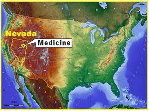 Figure 1: Medicine Springs Location