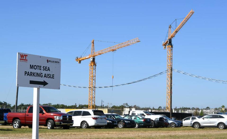 Mote Science Education Aquarium is under construction near UTC and Benderson Park.