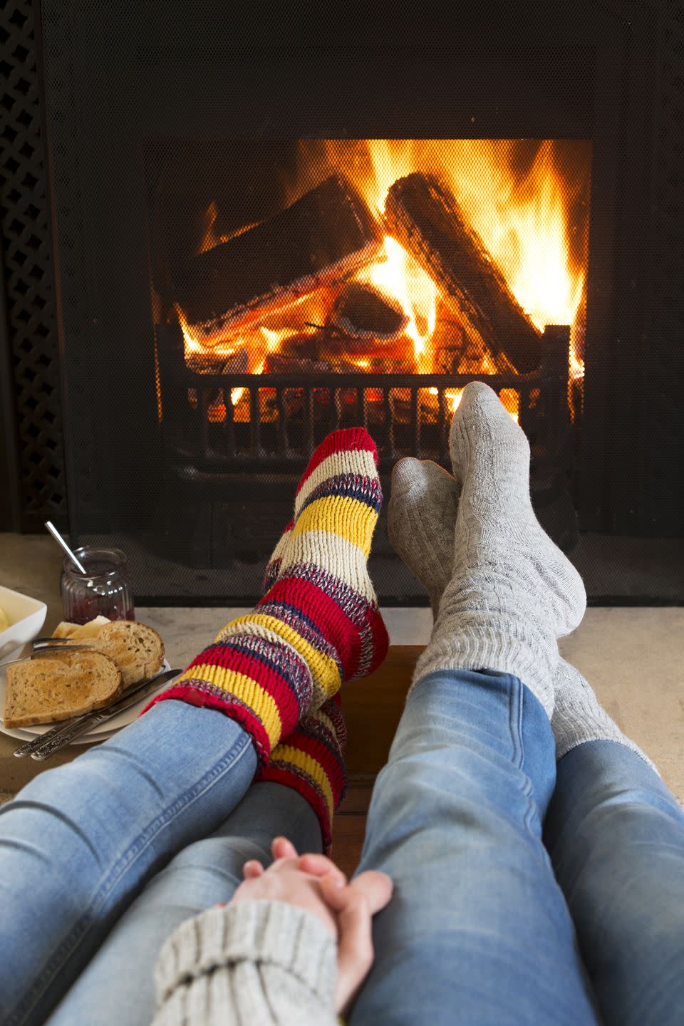 19) Toast marshmallows indoors.