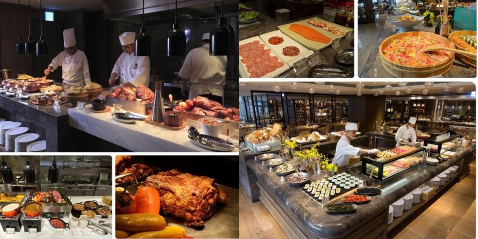 【吃到飽餐券優惠】君悅酒店「凱菲屋」由五十餘位專精各國風味菜餚師傅組成的廚藝團隊，每日供應多達上百種料理。