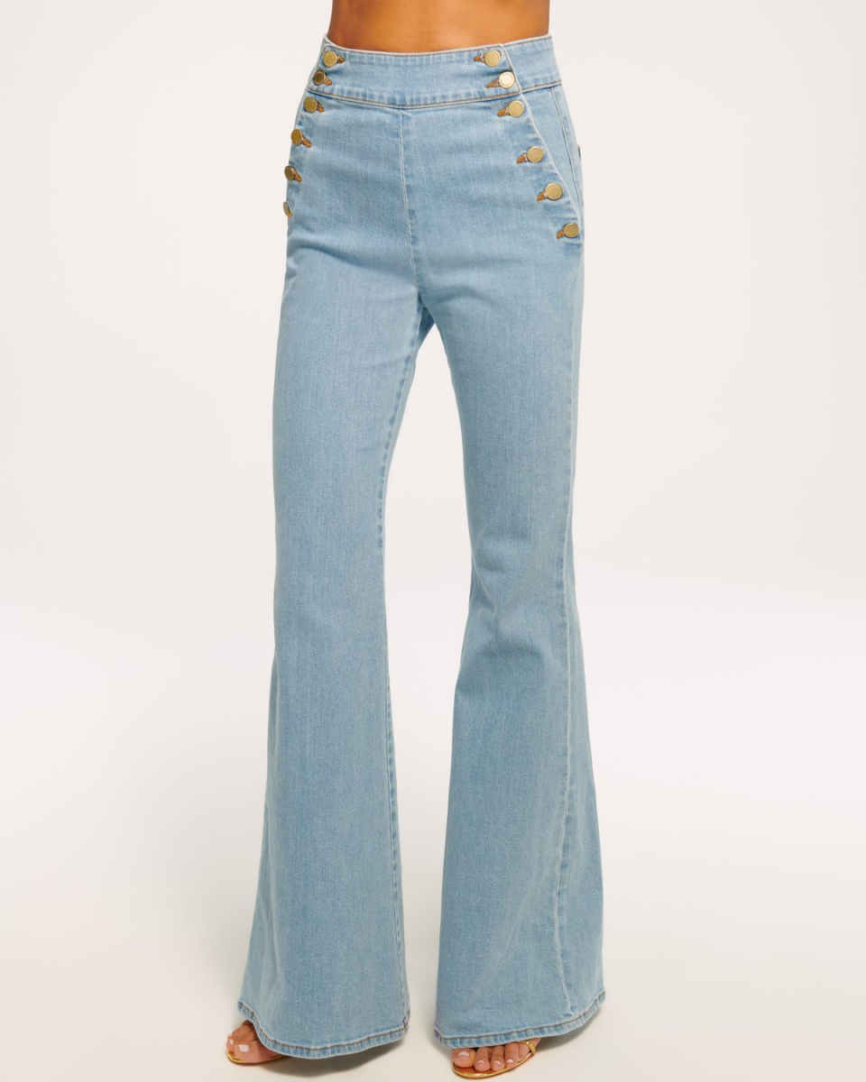 Ramy Brook Romee High-Waisted Flare Jeans