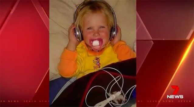 Two-year-old Nikki Francis-Coslovich. Source: 7News