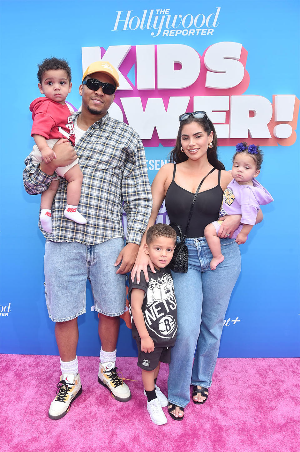 Nazanin Kavari (2nd from R) and guests attend The Hollywood Reporter Kids! Power Celebration on June 10, 2023 at Westfield Century City in Los Angeles, California.