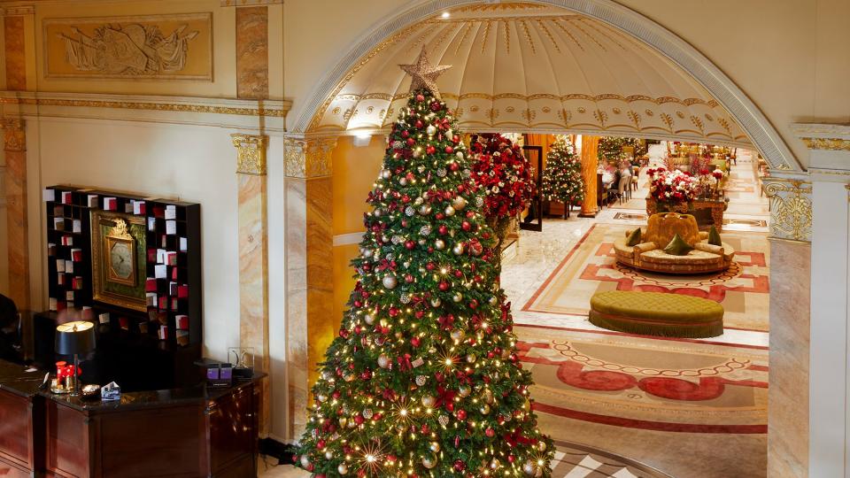 The Christmas Lobby tree at The Dorchester