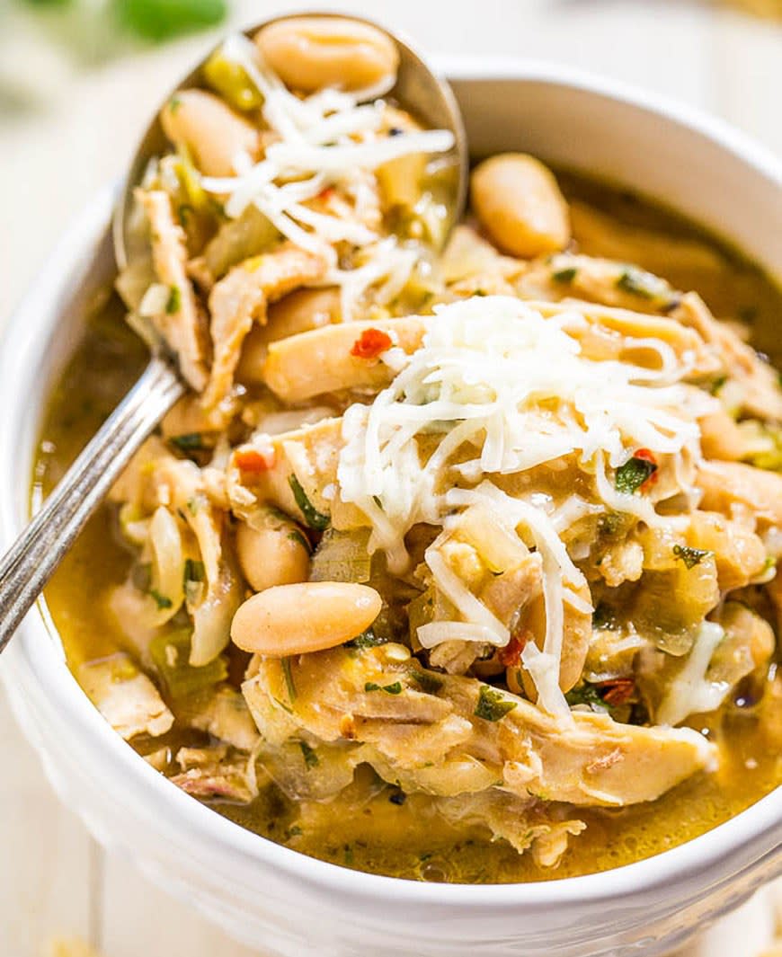 30-Minute White Chicken Chili from Averie Cooks