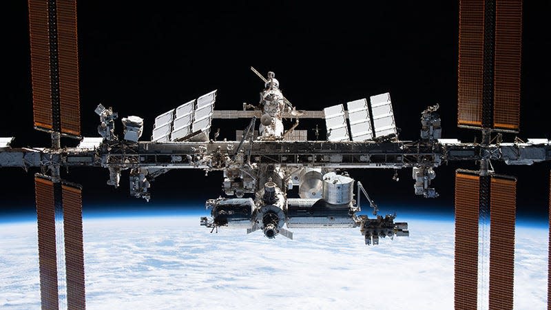 The ISS as it appeared in November 2022.