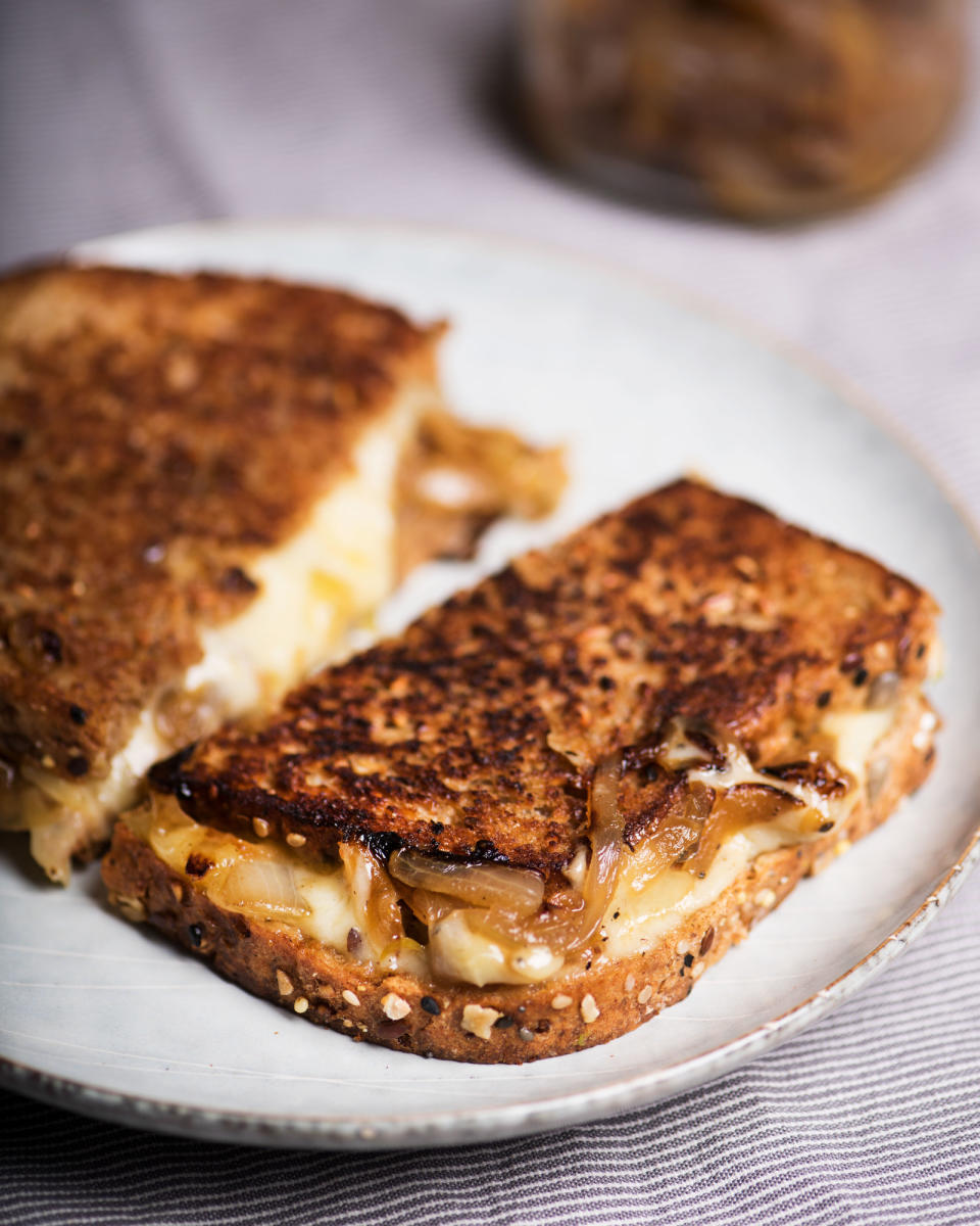 It's like dunking your sandwich in the best French onion soup, but without the mess.Recipe: French Onion Grilled Cheese