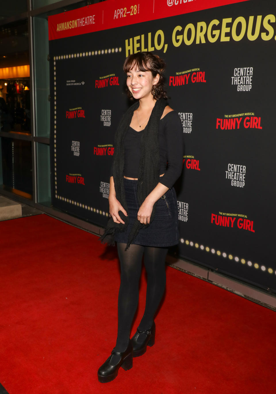 LOS ANGELES, CALIFORNIA - APRIL 03: Aubrey Anderson attends the opening night performance of "Funny Girl" at Ahmanson Theatre on April 03, 2024 in Los Angeles, California. (Photo by Paul Archuleta/Getty Images)