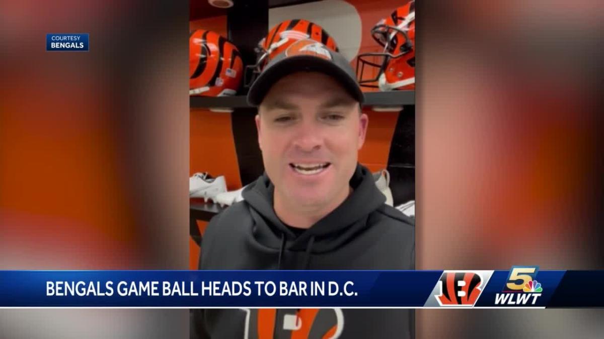 Bengals game ball sent to D.C. bar