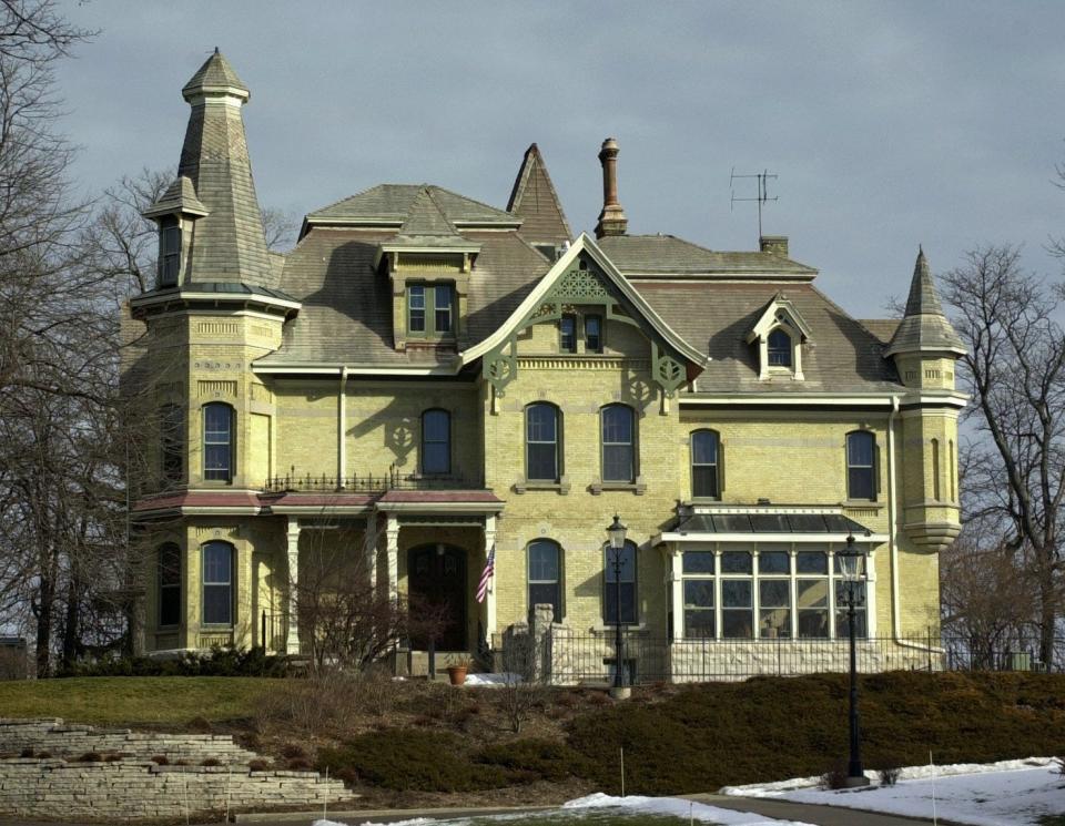 The Inn at Pine Terrace, 351 Lisbon Road in Oconomowoc, overlooks Fowler Lake. The mansion was built in 1879.