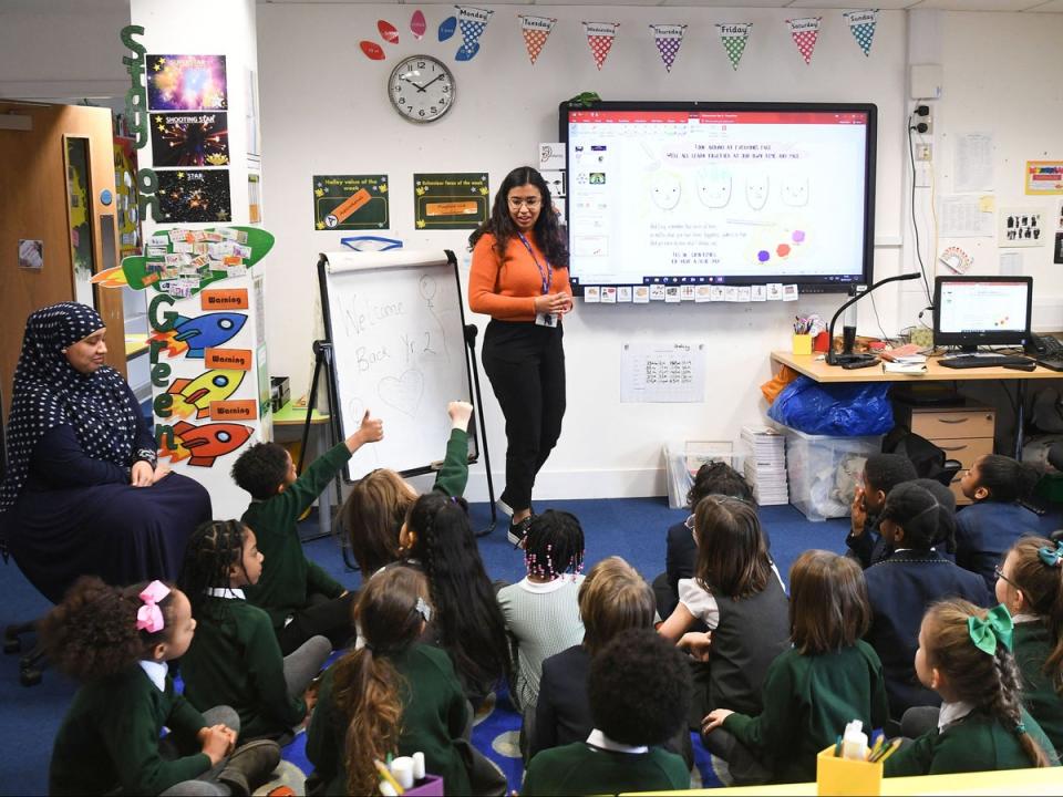 Teachers are being forced to take second jobs to cover the cost of essentials (Daniel Leal/AFP via Getty Images)