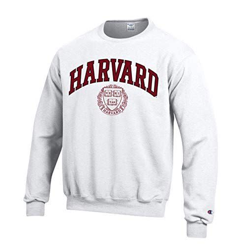 Champion Harvard University Crimson Classic Arch Crew-Neck Sweatshirt