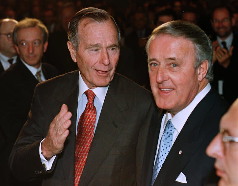 George H.W. Bush, Brian Mulroney’s friendship in photos