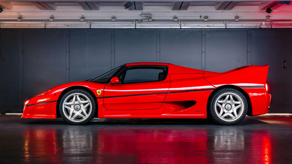 The 1996 Ferrari F50 that’s set to cross the auction block through Artcurial Motorcars on March 18. - Credit: Photo by Kevin Van Campenhout, courtesy of Artcurial Motorcars.