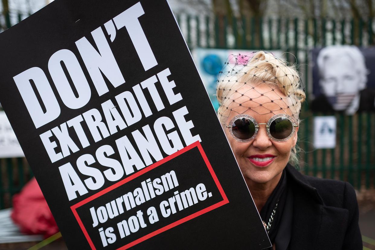 Activists around world have demanded release of WikiLeaks founder (Getty Images)