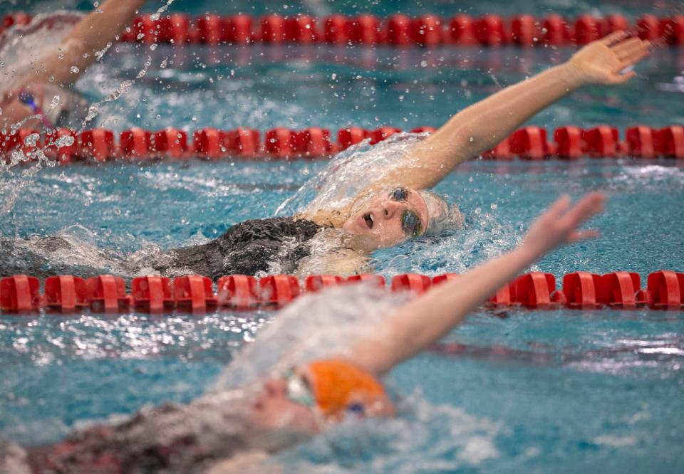 The 42nd annual Shore Conference Girls Swimming Championships takes place at Neptune Aquatic Center. 200 Yard IM. Manasquan's Summer Sakowicz takes second place. 
Neptune, NJ
Tuesday, February 2, 2022