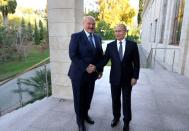 Russian President Vladimir Putin meets with Belarusian President Alexander Lukashenko in Sochi