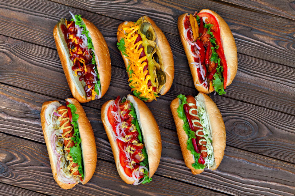 If you look closely at the names of hot dogs -- <a href="https://whatscookingamerica.net/History/HotDog/HDHistory.htm" target="_blank">frankfurters</a> and Vienna sausage -- you'll see where these sausages gained their popularity:&nbsp;Frankfurt, Germany and Vienna, Austria, of course. It is commonly believed, however, that <a href="https://www.aol.com/food/8-american-foods-arent-really-american/#slide=3428489#fullscreenhttp://www.meatinstitute.org/sites/hot-dog.org/ht/d/sp/i/38594/pid/38594" target="_blank">Americans added the bun</a>&nbsp;(therefore making it great).