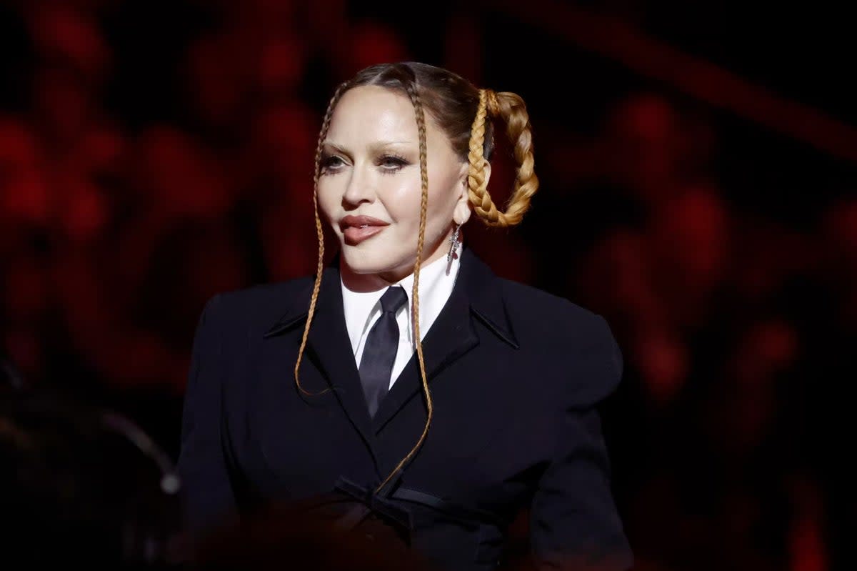 Madonna’s appearance at the 2023 Grammys on Sunday provoked some savage comments on social media  (Getty Images)