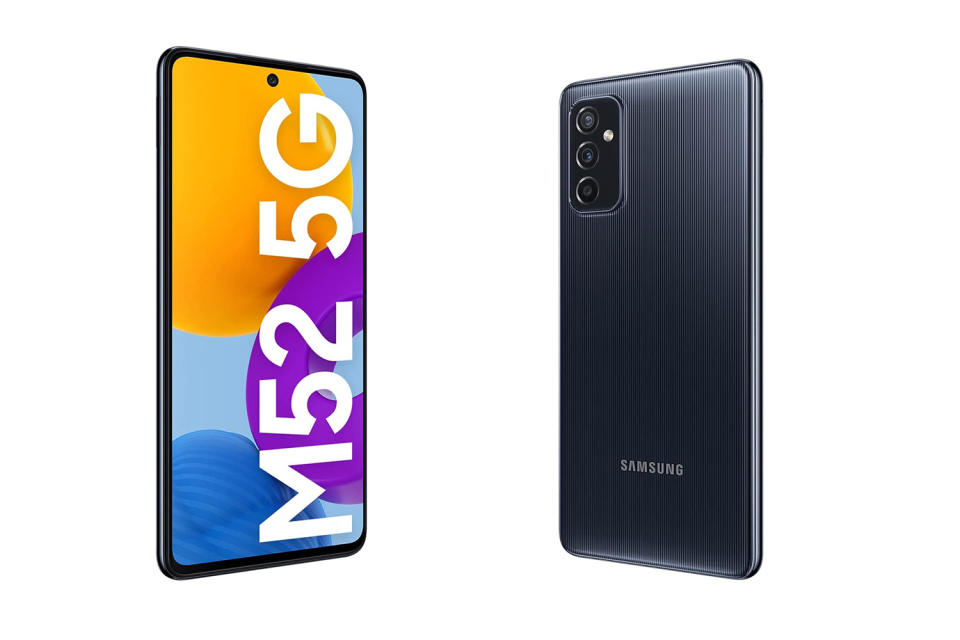 Das Samsung Galaxy M52 5G gibt es aktuell 28% günstiger. (Bild: Amazon.de)