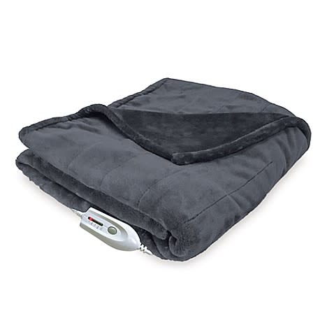 3) Therapedic Electric Reversible Throw Blanket