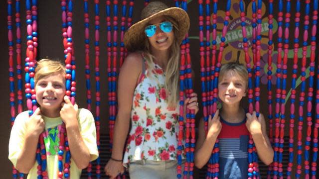 Britney Spears is making sure her sons Sean Preston and Jayden James follow her iconic footsteps! The newly single mama took Sean, 9, and Jayden, 8, to Disneyland to celebrate the Fourth of July, where they had some fun recreating Britney's famous "Oops!... I Did It again" cover pose. <strong>WATCH: Britney Spears' Mom Jamming Out to 'Toxic' Is the Best Thing You'll See All Day</strong> You remember. Jive Records Check out the 33-year-old singer 15 years later, still looking amazing. "The boys and I doing our best #Oops album cover pose!" she wrote on Saturday next to the adorable snap. Being a former Mousketeer on <em>The Mickey Mouse Club</em>, Britney felt right at home at the happiest place on Earth. "Happy 4th of July from the happiest place on earth #Disneyland!!" she wrote, posing next to her boys in a cute pair of sparkly Mickey Mouse ears. <strong>WATCH: Britney Spears' Latest Looks Is Very Confusing</strong> It's great to see Britney in such great spirits, following her surprising breakup from producer Charlie Ebersol last month. The pair had been dating for eight months, before calling it quits. Watch the video for more details on the split.