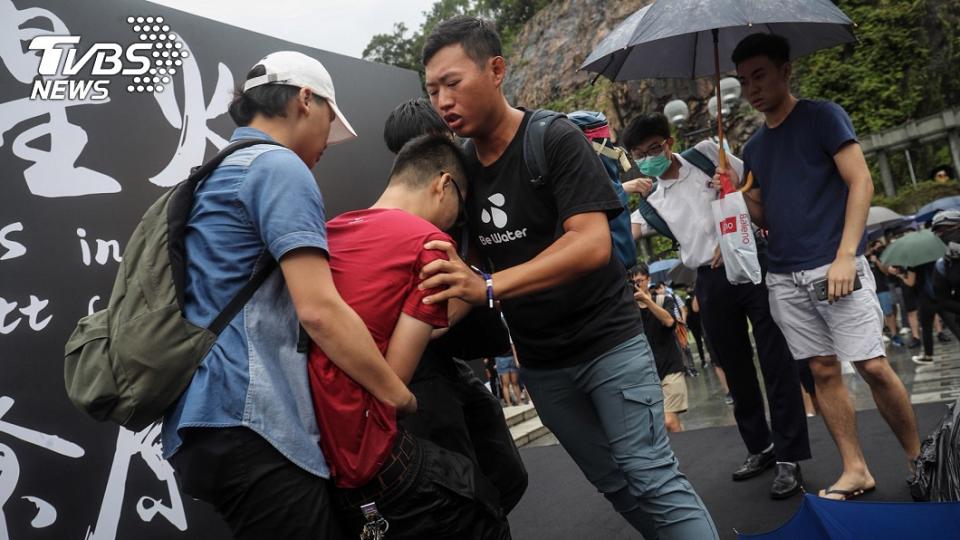 「反送中」運動讓港人想移民台灣。 圖／中央社