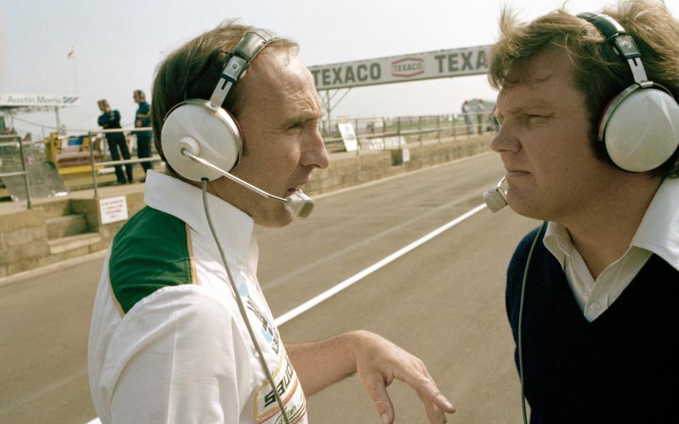 With Patrick Head during the British Grand Prix at Silverstone in 1979: appointing Head as his designer and second-in-command proved to be an inspired decision - Bob Thomas/Popperfoto