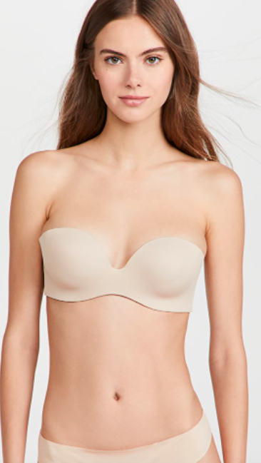 Women's Lightly Lined Strapless Bra - Auden™ Brown 38C