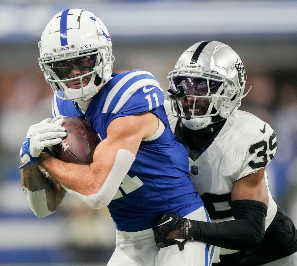 Indianapolis Colts wide receiver Michael Pittman Jr. turned in his best season in 2024 with 109 catches for 1,152 yards.