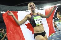 <p>After struggling on the first day, the two-time world silver medallist from Humboldt, Sask., fought back with strong performances in the long jump, javelin and 800-metre events to win the bronze medal. Theisen-Eaton was proud of herself, which just a year ago might not have been the case. It was at the 2015 World Championships in Beijing where Theisen-Eaton unraveled, settling for silver when the feeling was that she was almost assured of the gold. She described the result as catastrophic and a failure. Rio threatened to be even worse, but a lot can change in a year."Going into this, I probably wouldn't have said, 'Yeah, I want a bronze medal,' but I'm really, really happy with it," Theisen-Eaton shared with Yahoo Canada Sports. "The Olympics is tough. If it wasn't tough just to get here there would be a lot more people competing in it." Click <a rel="nofollow" href="https://ca.sports.yahoo.com/blogs/eh-game/brianne-theisen-eaton-draws-from-her-past-and-rallies-for-heptathlon-bronze-055039844.html" data-ylk="slk:here;elm:context_link;itc:0;sec:content-canvas;outcm:mb_qualified_link;_E:mb_qualified_link;ct:story;" class="link  yahoo-link">here</a> to read more. </p>