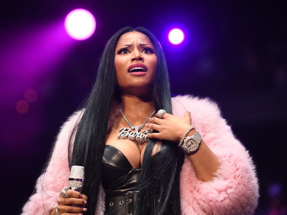 Rapper Nicki Minaj performs onstage at Hot 107.9 Birthday Bash ATL: Pop Up Edition at Philips Arena on June 17, 2017 in Atlanta, Georgia.