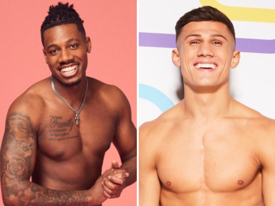 Shaq and Haris on ‘Love Island’ (ITV2)