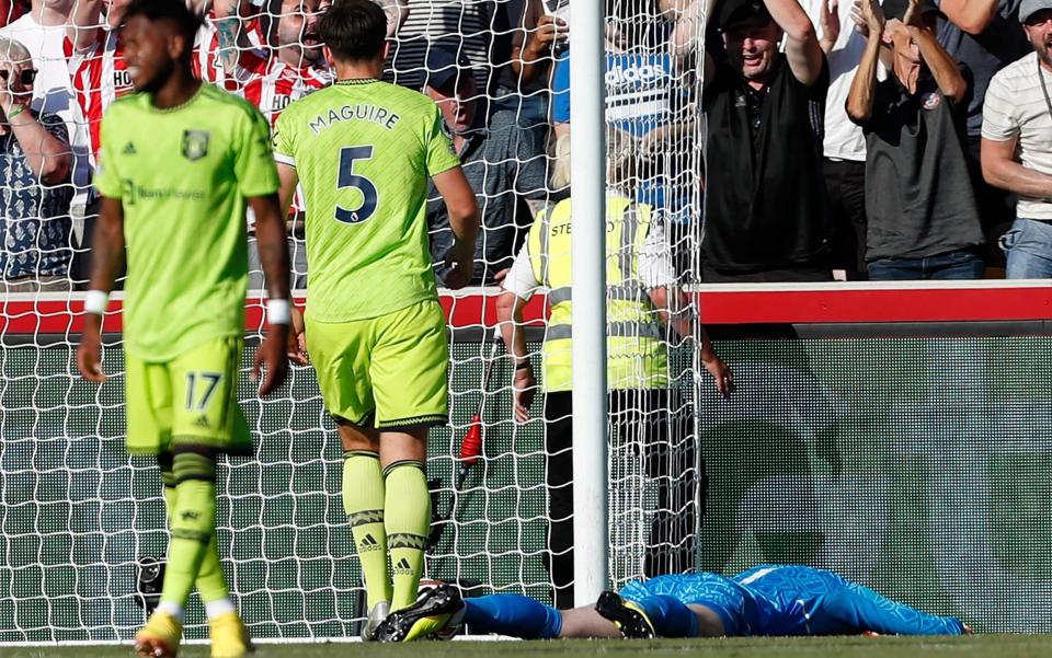 David De Gea said his blunder for Brentford's opener cost his team the game - AFP VIA GETTY IMAGES