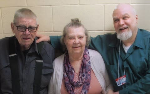 Steve Avery with his parents - Credit: Netflix