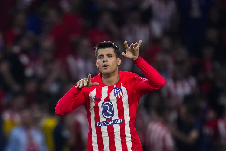 Álvaro Morata, autor de dos goles en la victoria del Atlético de Madrid