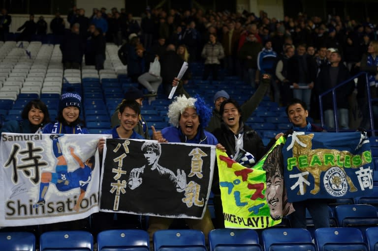 Leicester City fans at the King Power Stadium on November 22, 2016