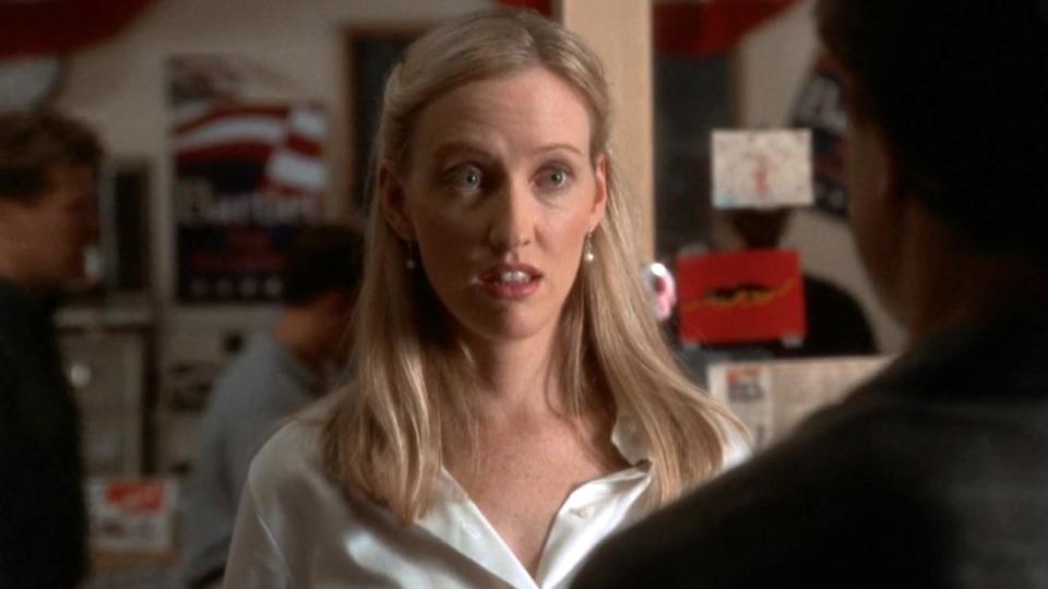 Janel Moloney as Donna Moss on The West Wing.