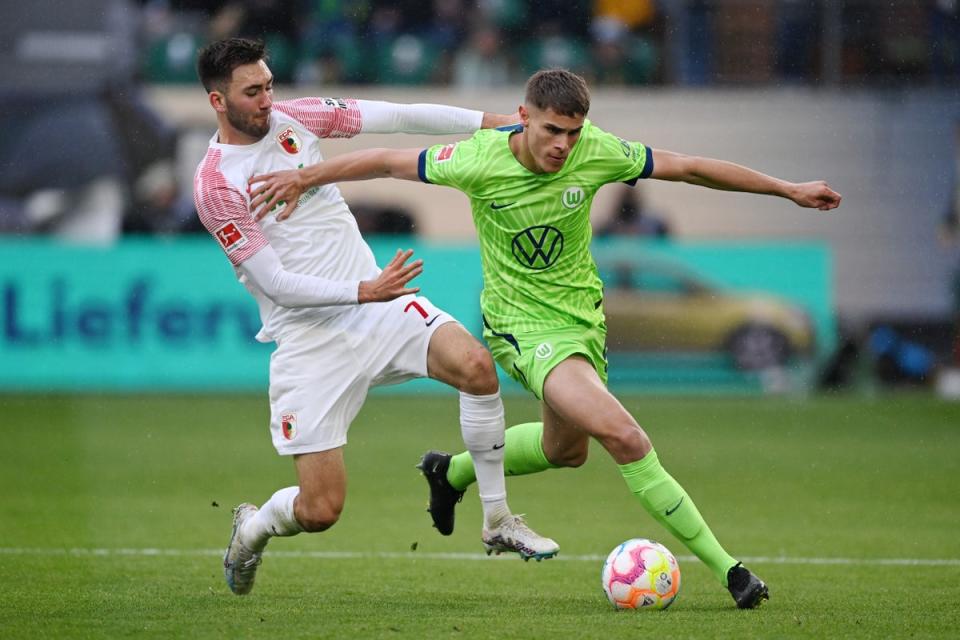 Van de Ven, right, brings exceptional pace to Tottenham’s back line (Getty Images)