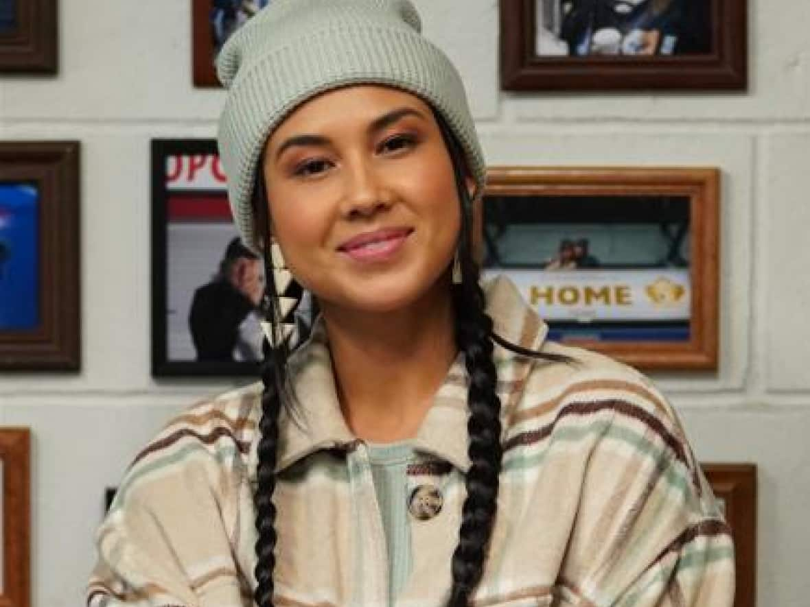 Keilani Rose, who plays Miigwan on the Crave television series Shoresy, is recovering after being shot last month in Los Angeles. (New Metric Media/Bell Media - image credit)