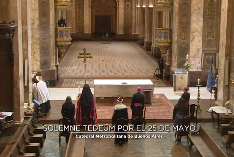 EL Tedeum a puertas cerradas y con la Catedral vacía