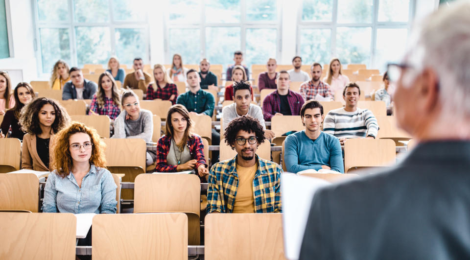 Students in a classroom