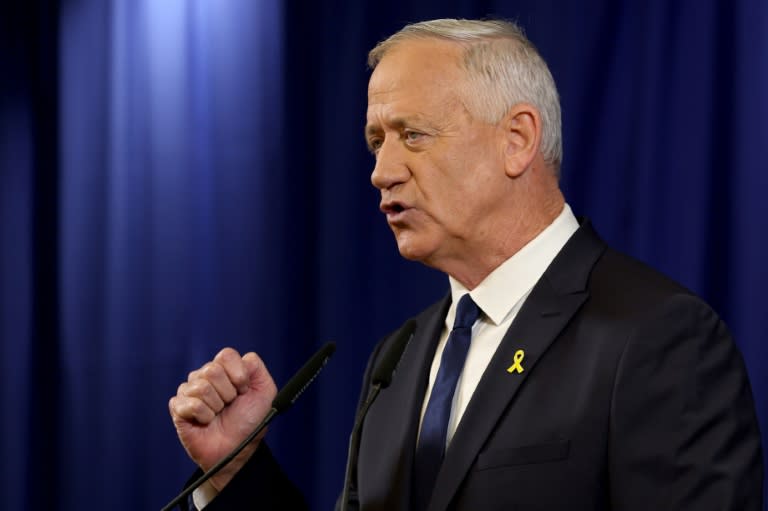 The resignation of Benny Gantz from the war cabinet is the first major political blow to Prime Minister Benjamin Netanyahu eight months into the Gaza war (JACK GUEZ)