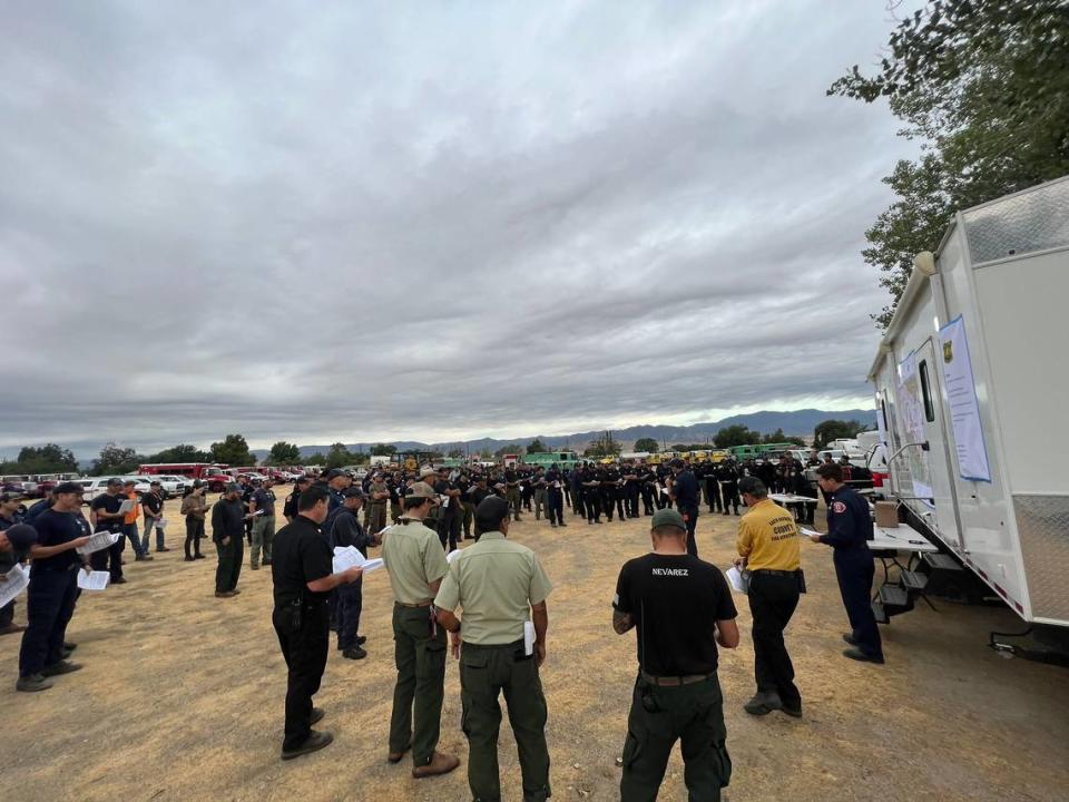 The Plant Fire reached 5,460 acres on Sunday, as 430 personnel were on scene, on August 20, 2023.