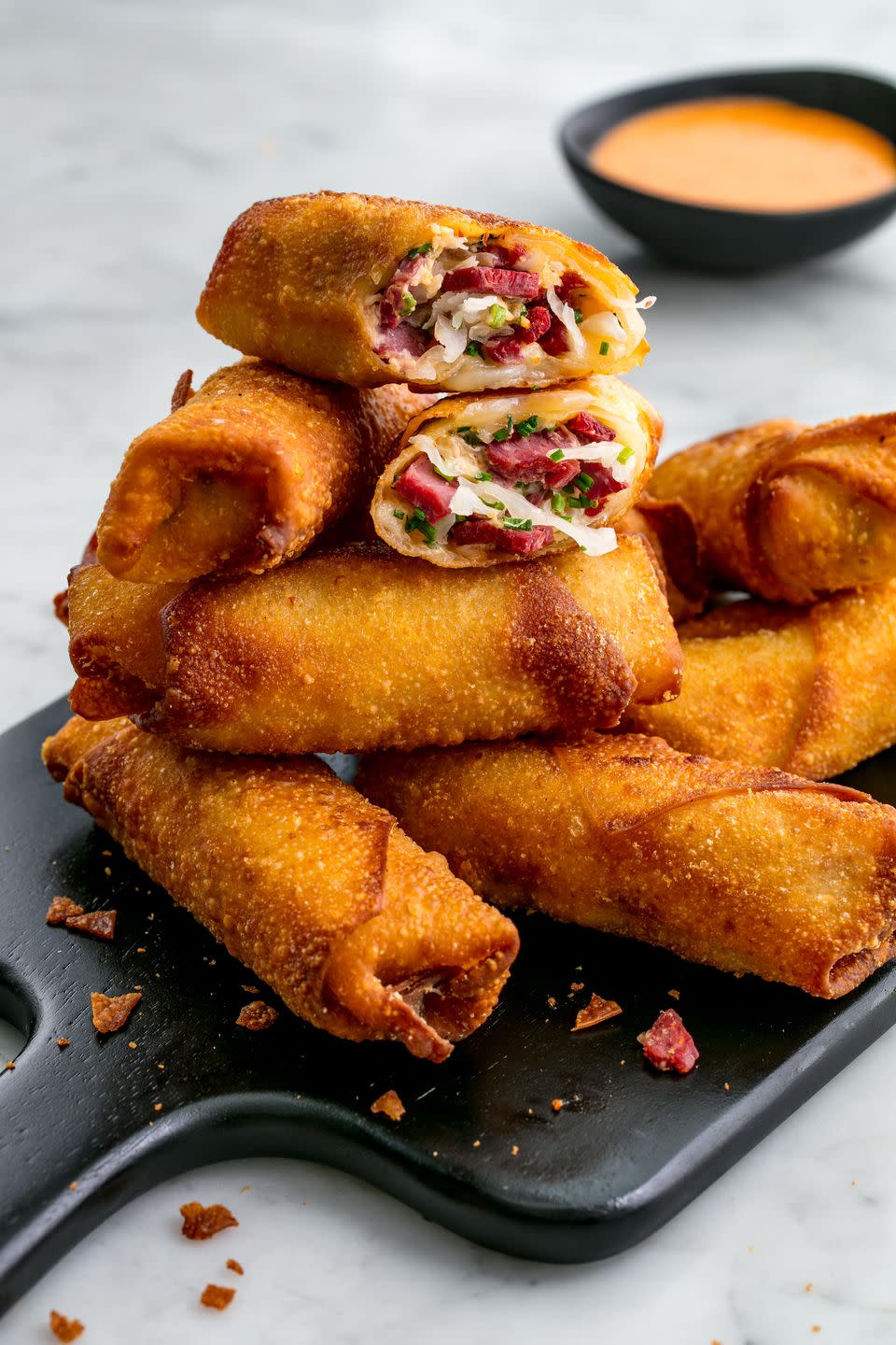 Reuben Egg Rolls